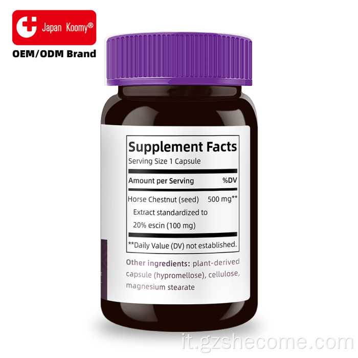 Shecome Estratto di Ippocastano Escine Capsule concentrate